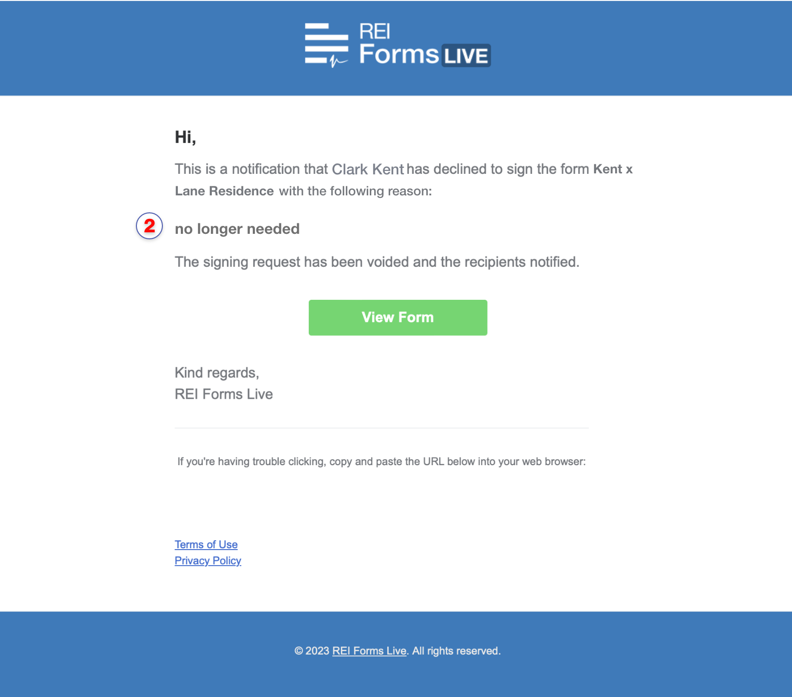 Forms Live Sign setup