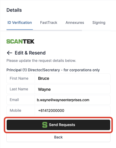 Scantek edit process - stage 2