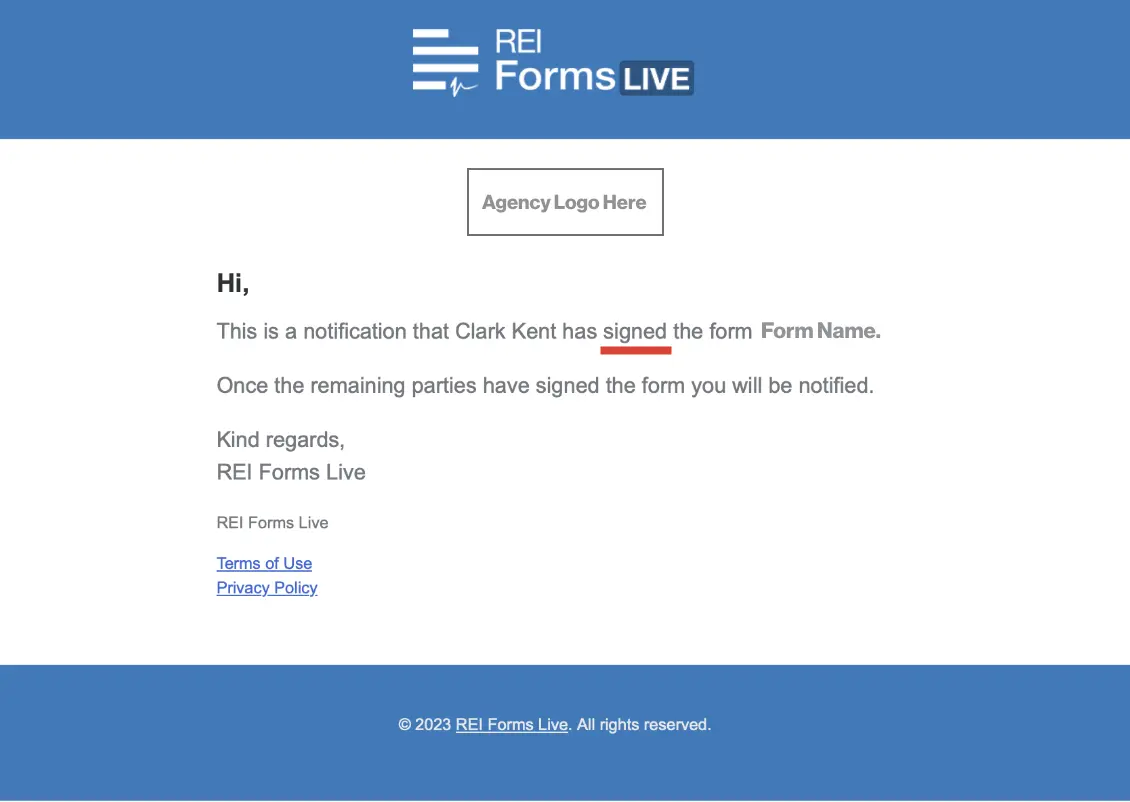 Forms Live Sign setup